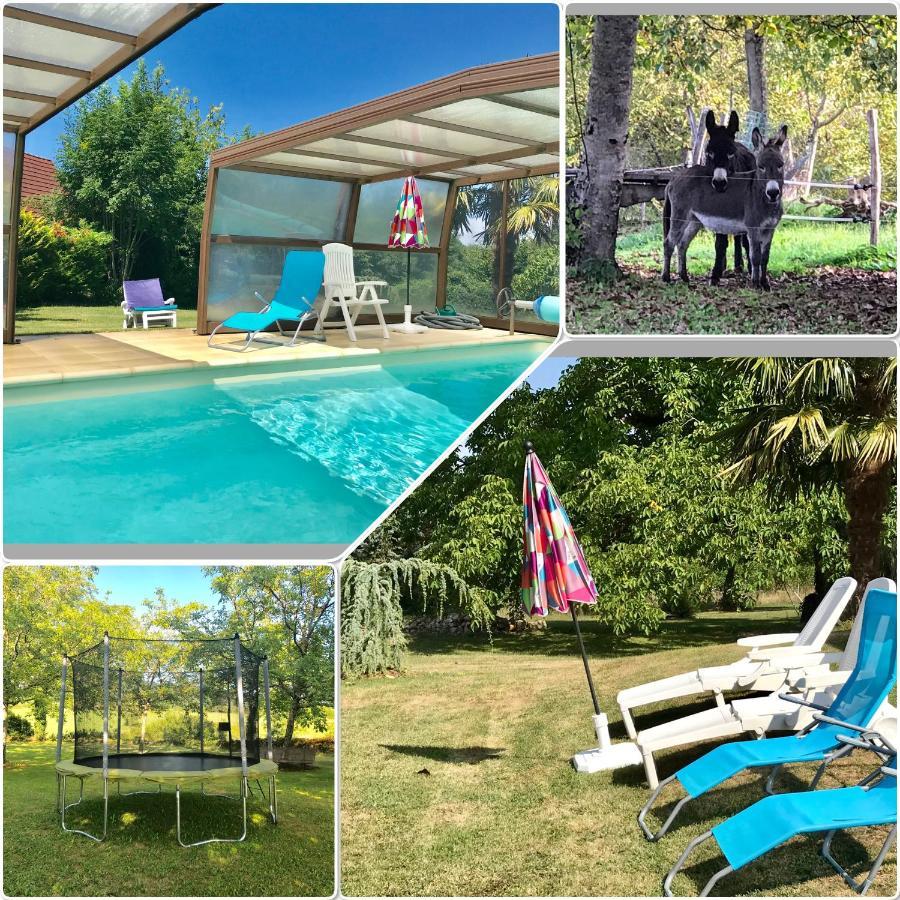 Maison De Charme Piscine Couverte Chauffee Mayrinhac-Lentour 外观 照片